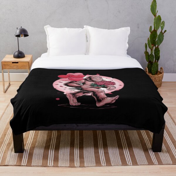 Item preview, Funny Bigfoot in Love Heart Happy Valentine's Day designed and sold by MizoX7.
