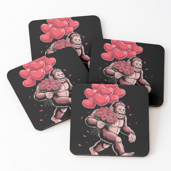 Item preview, Funny Bigfoot in Love Heart Happy Valentine's Day designed and sold by MizoX7.