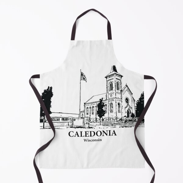 Item preview, Caledonia WI - Ink Cityscape Illustration designed and sold by Lakeric Cityscapes.