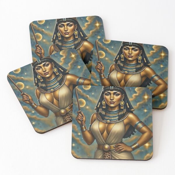 Item preview, Seshat – Ancient Egyptian Goddess of Wisdom, Writing, Mathematics & Sacred Knowledge designed and sold by BlackStarsCreations.