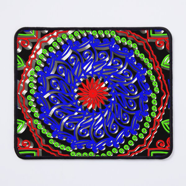 Item preview, "Mandala with Swirling Petals and Diamond Leaf Geometry" designed and sold by nighttime1990.