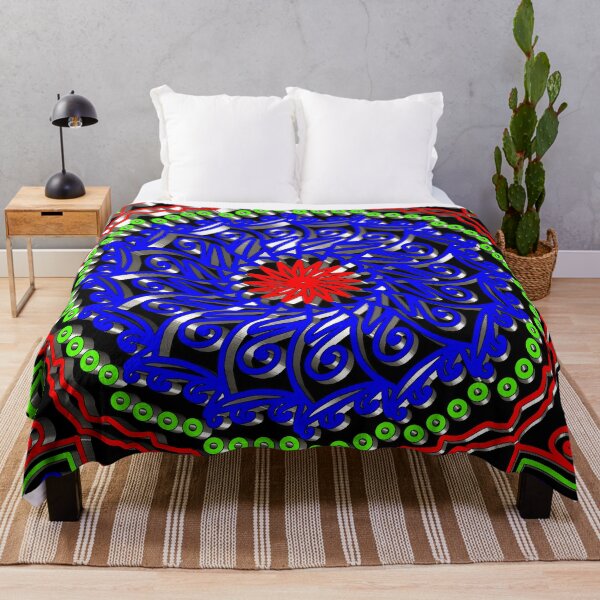 Item preview, "Mandala with Swirling Petals and Diamond Leaf Geometry" designed and sold by nighttime1990.