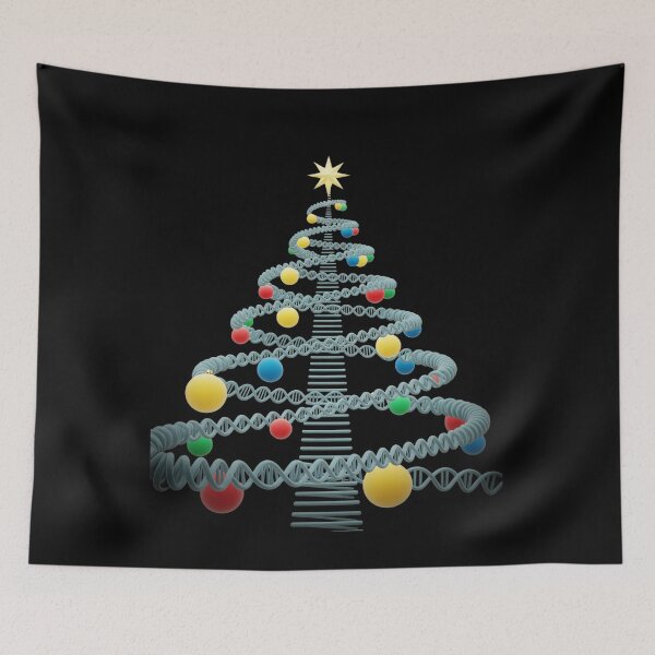 Item preview, DNA Helix Christmas Tree Scientist Biology Science Teacher designed and sold by angolinnArt.