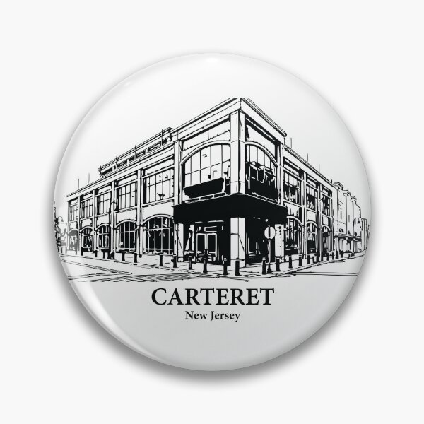 Item preview, Carteret NJ - Ink Cityscape Illustration designed and sold by Lakeric Cityscapes.
