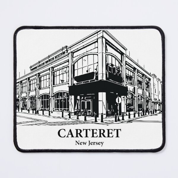 Item preview, Carteret NJ - Ink Cityscape Illustration designed and sold by Lakeric.