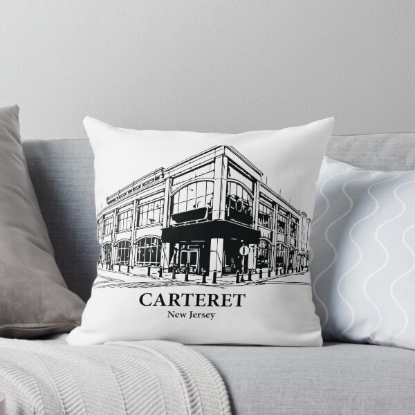 Item preview, Carteret NJ - Ink Cityscape Illustration designed and sold by Lakeric Cityscapes.