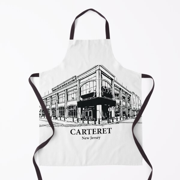 Item preview, Carteret NJ - Ink Cityscape Illustration designed and sold by Lakeric Cityscapes.
