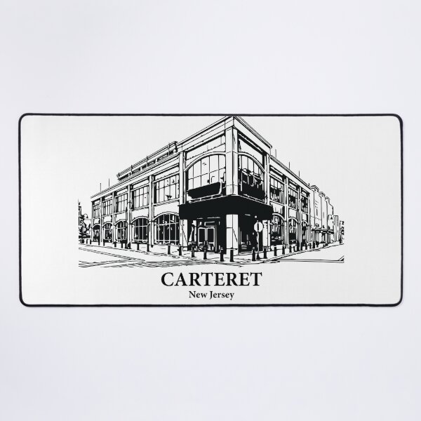Item preview, Carteret NJ - Ink Cityscape Illustration designed and sold by Lakeric Cityscapes.