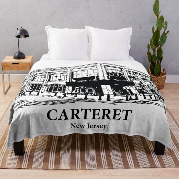 Item preview, Carteret NJ - Ink Cityscape Illustration designed and sold by Lakeric Cityscapes.