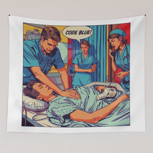 Item preview, Nurse Lifestyle – Code Blue Emergency designed and sold by ShadyArfaa.