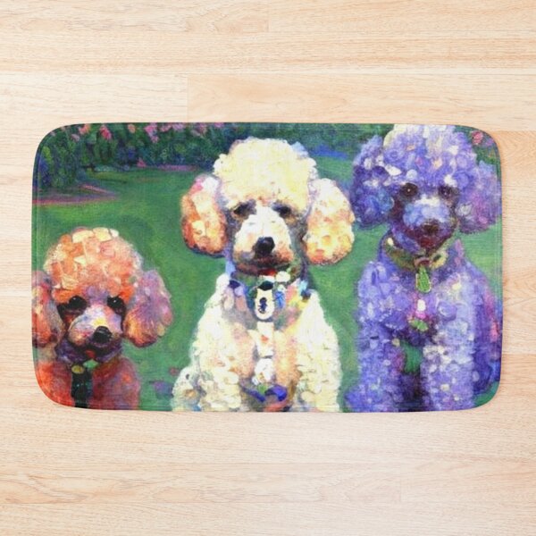 Item preview, Playful Poodle Group Painting for Whimsical Dog Lovers designed and sold by WildStroke.