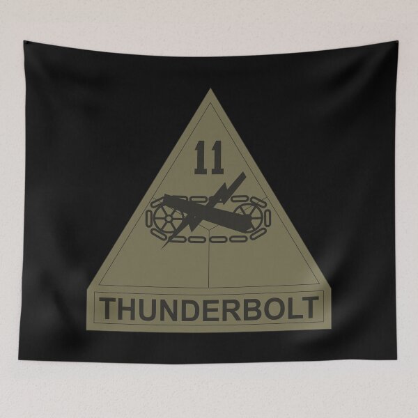 Item preview, Army - SSI - 11th Armored Division w Name Tape - Subdued X 300 designed and sold by Military Insignia Products.