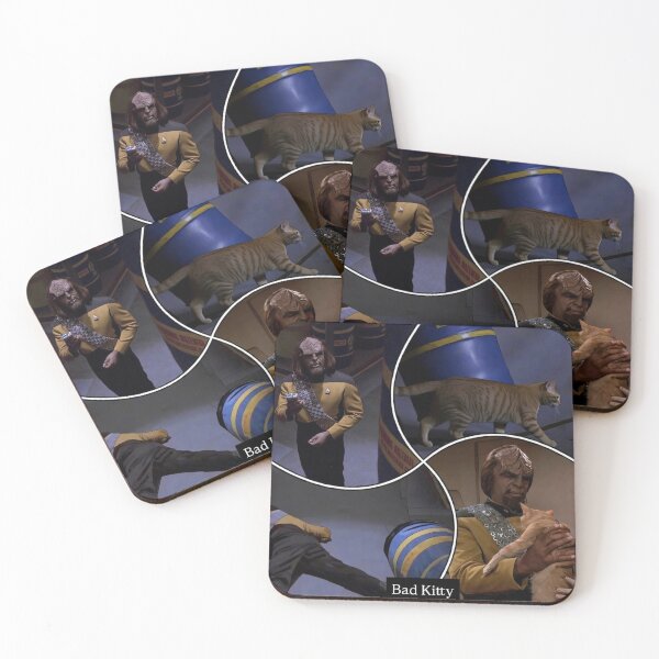 Item preview, Bad Kitty: Spot vs Worf designed and sold by Kelvinstimeline.