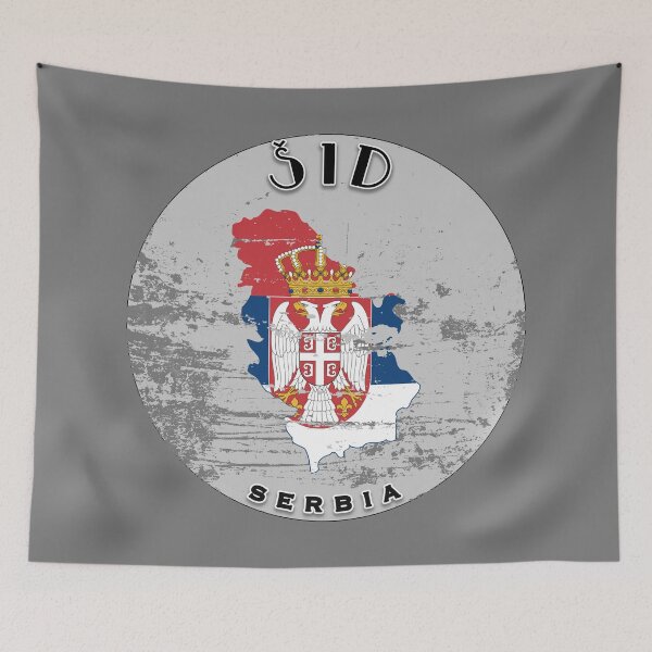 Item preview, Šid Serbia Flag Worn  designed and sold by World Designs.