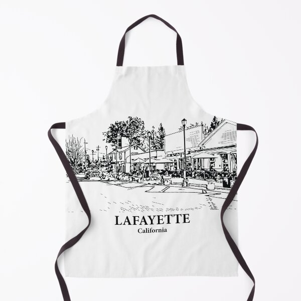 Item preview, Lafayette CA - Ink Cityscape Illustration designed and sold by Lakeric Cityscapes.