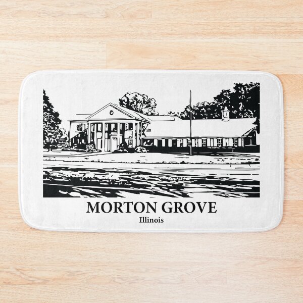 Item preview, Morton Grove IL - Ink Cityscape Illustration designed and sold by Lakeric Cityscapes.