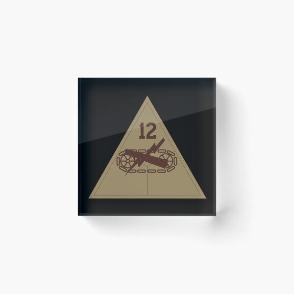 Item preview, Army - SSI - 12th Armored Division - Subdued Desert X 300 designed and sold by Military Insignia Products.