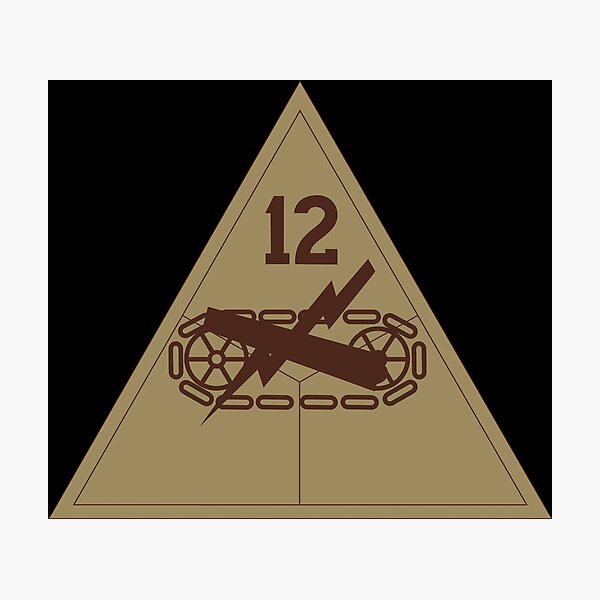 Item preview, Army - SSI - 12th Armored Division - Subdued Desert X 300 designed and sold by Military Insignia Products.