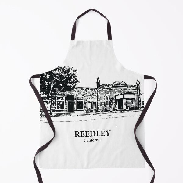 Item preview, Reedley CA - Ink Cityscape Illustration designed and sold by Lakeric Cityscapes.