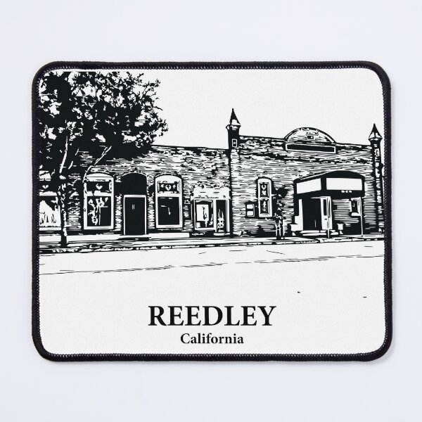 Item preview, Reedley CA - Ink Cityscape Illustration designed and sold by Lakeric.