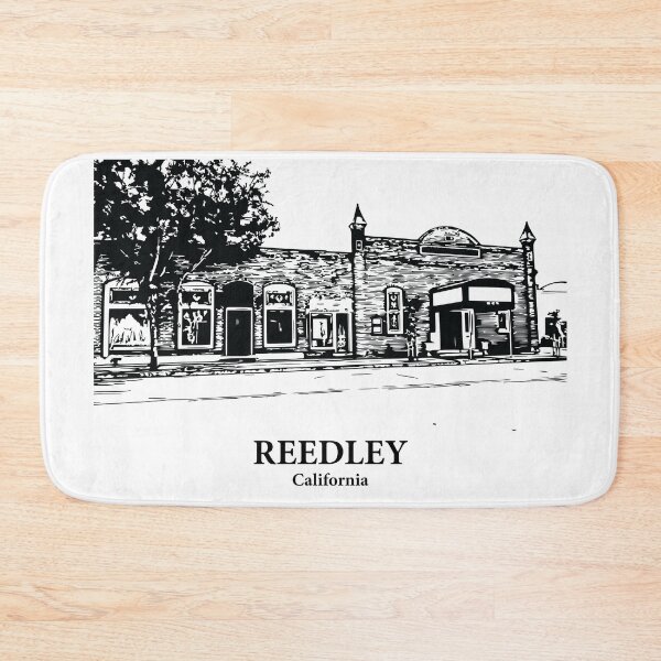 Item preview, Reedley CA - Ink Cityscape Illustration designed and sold by Lakeric Cityscapes.