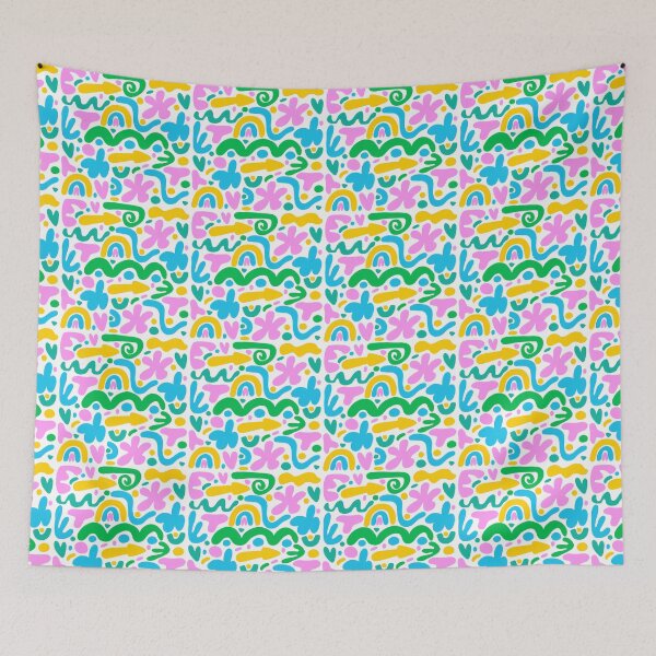 Item preview, Colorful Abstract Memphis Pattern | Playful Modern Aesthetic designed and sold by AkuaEra.