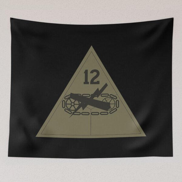 Item preview, Army - SSI - 12th Armored Division - Subdued X 300 designed and sold by Military Insignia Products.