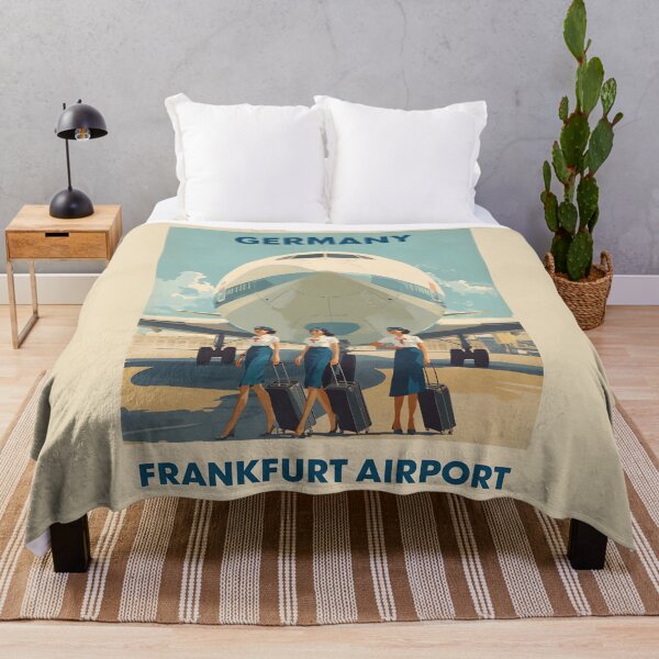 Item preview, A Vintage Travel Illustration of Frankfurt - Germany  designed and sold by GoodOldVintage.