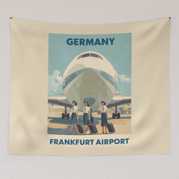 Item preview, A Vintage Travel Illustration of Frankfurt - Germany designed and sold by GoodOldVintage.