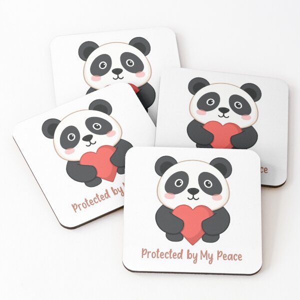 Item preview, Protected by My Peace Cute Panda Self Love Design designed and sold by Shanker-studio.