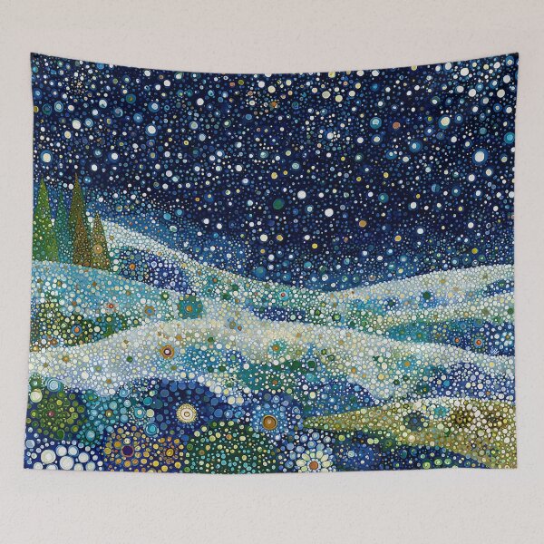 Item preview, Snowy Winter Landscape Floral designed and sold by Neika Shimm Designs.