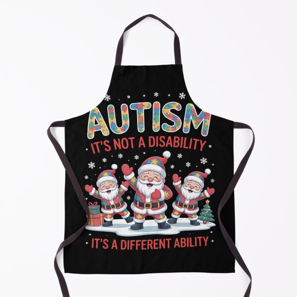 Item preview, Autism It_s Not A Disability Dabbing Santa Christmas Autism designed and sold by lilensgavadur.