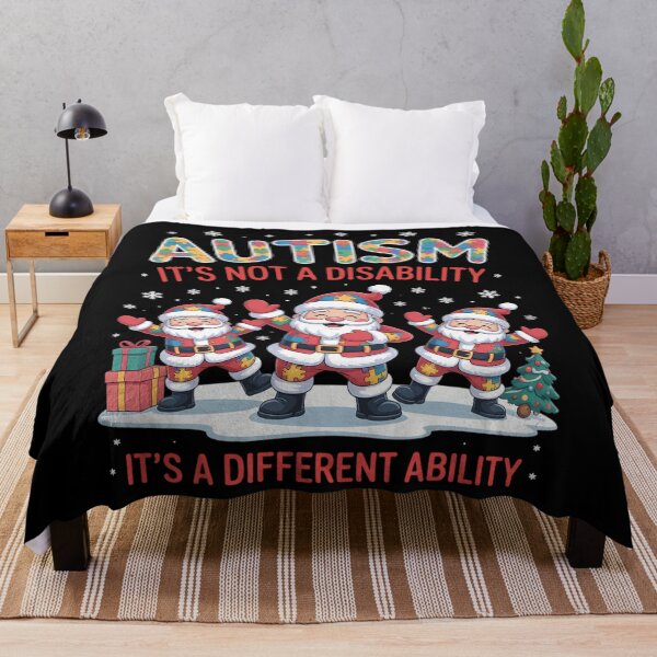 Item preview, Autism It_s Not A Disability Dabbing Santa Christmas Autism designed and sold by lilensgavadur.
