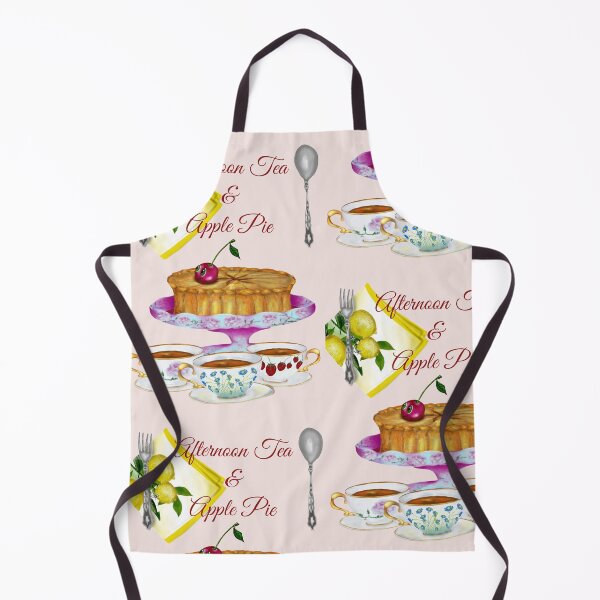 Item preview, Tea and delicious Apple Pie with a cherry on top! designed and sold by Erika Castricum.