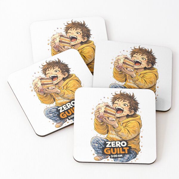 Item preview, ZERO GUILT – Happy Chaos Cake Lover Illustration designed and sold by Snackwear Apparel.