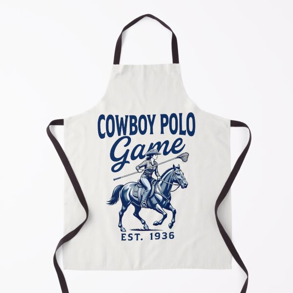 Item preview, Vintage Cowboy Polo Game EST 1936 - Western Equestrian Art designed and sold by SplashTastic.