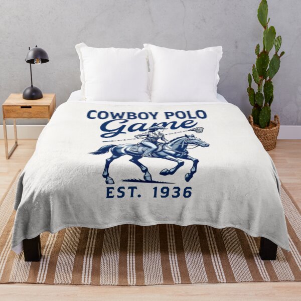 Item preview, Vintage Cowboy Polo Game EST 1936 - Western Equestrian Art designed and sold by SplashTastic.