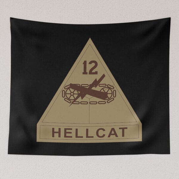 Item preview, Army - SSI - 12th Armored Division w Name Tape - Subdued Desert X 300 designed and sold by Military Insignia Products.