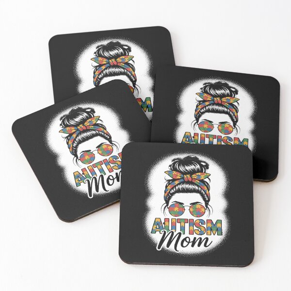 Item preview, Autism Mom Life Messy Bun Bleached Mothers Day Autism Mom designed and sold by comptorasunfia.