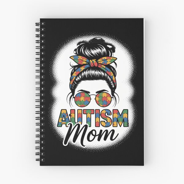 Item preview, Autism Mom Life Messy Bun Bleached Mothers Day Autism Mom designed and sold by comptorasunfia.