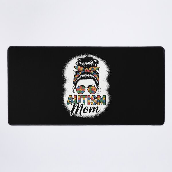 Item preview, Autism Mom Life Messy Bun Bleached Mothers Day Autism Mom designed and sold by comptorasunfia.