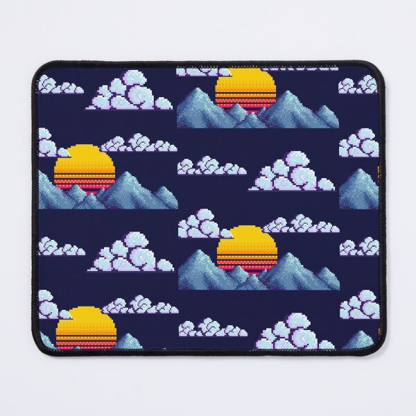 Item preview, Pixel Art Sunset Over Mountains – Retro 8-Bit Landscape Aesthetic Design designed and sold by ROHITJIDEGINER.