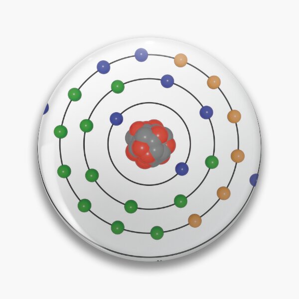 Item preview, Iron Atom Structure Diagram (Fe) with Electrons and Nucleus designed and sold by ElmonirPress.