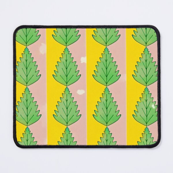 Item preview, "Leaf Grid with Alternating Pink and Yellow Columns" designed and sold by nighttime1990.