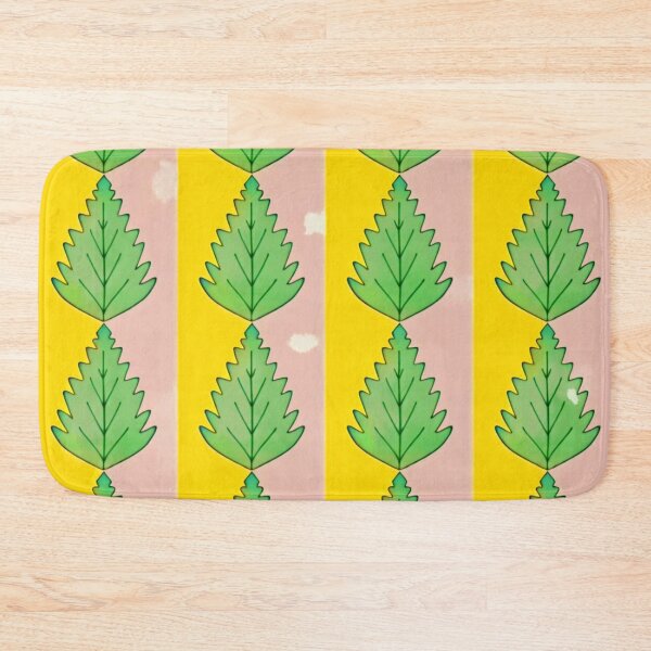 Item preview, "Leaf Grid with Alternating Pink and Yellow Columns" designed and sold by nighttime1990.
