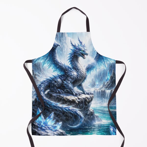Item preview, Celestial Ice Dragon – Crystal Frost Guardian Fantasy Art designed and sold by DrakariArt.
