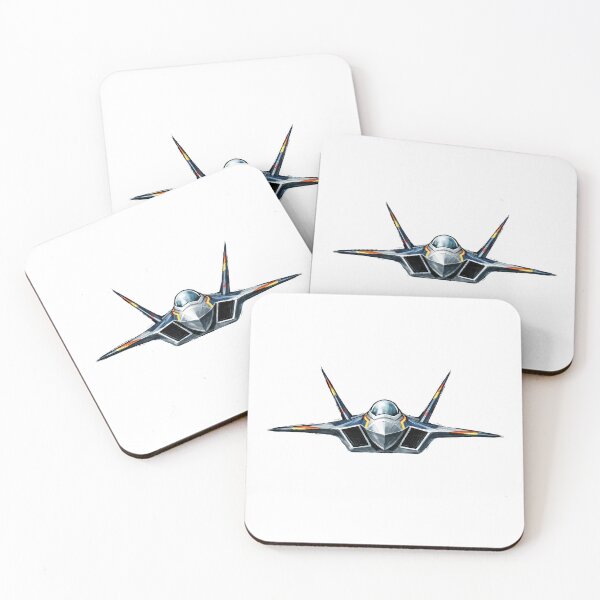 Item preview, F-22 Raptor Front View Stealth Fighter Illustration designed and sold by Combat Skies.