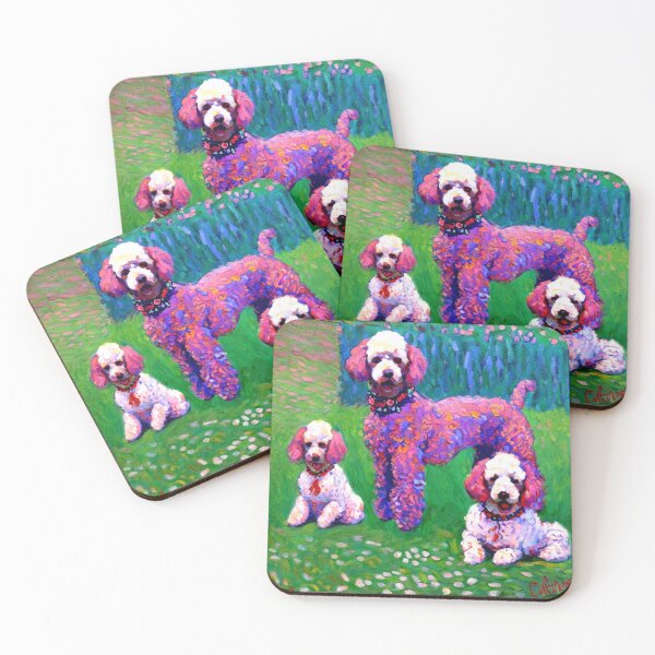 Item preview, Impressionist Poodle Portrait Painting for Artistic Dog Lovers designed and sold by WildStroke.