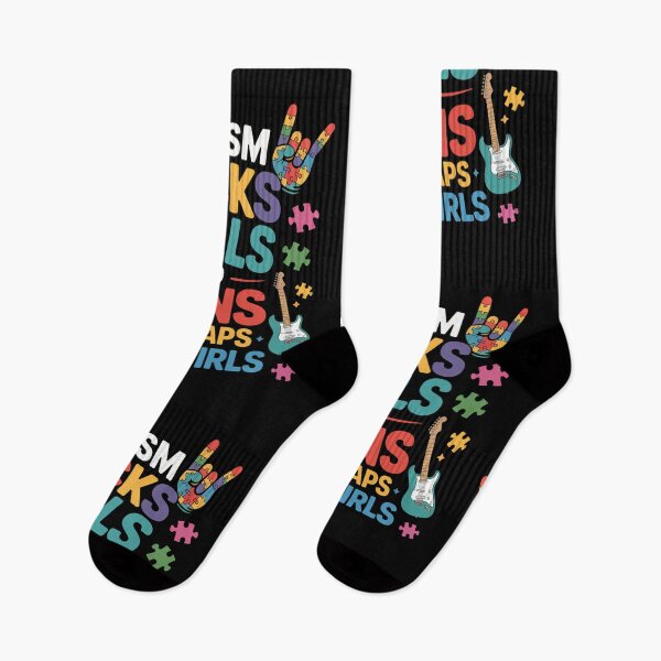 Item preview, Autism Rocks Rolls Spins Flaps Awareness designed and sold by lilensgavadur.