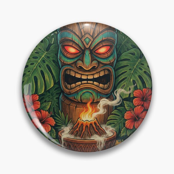 Item preview, Vintage 1960s Tiki Poster - "The Enchanted Pacific" Retro Bar Art designed and sold by Cozy-Old-Pub.